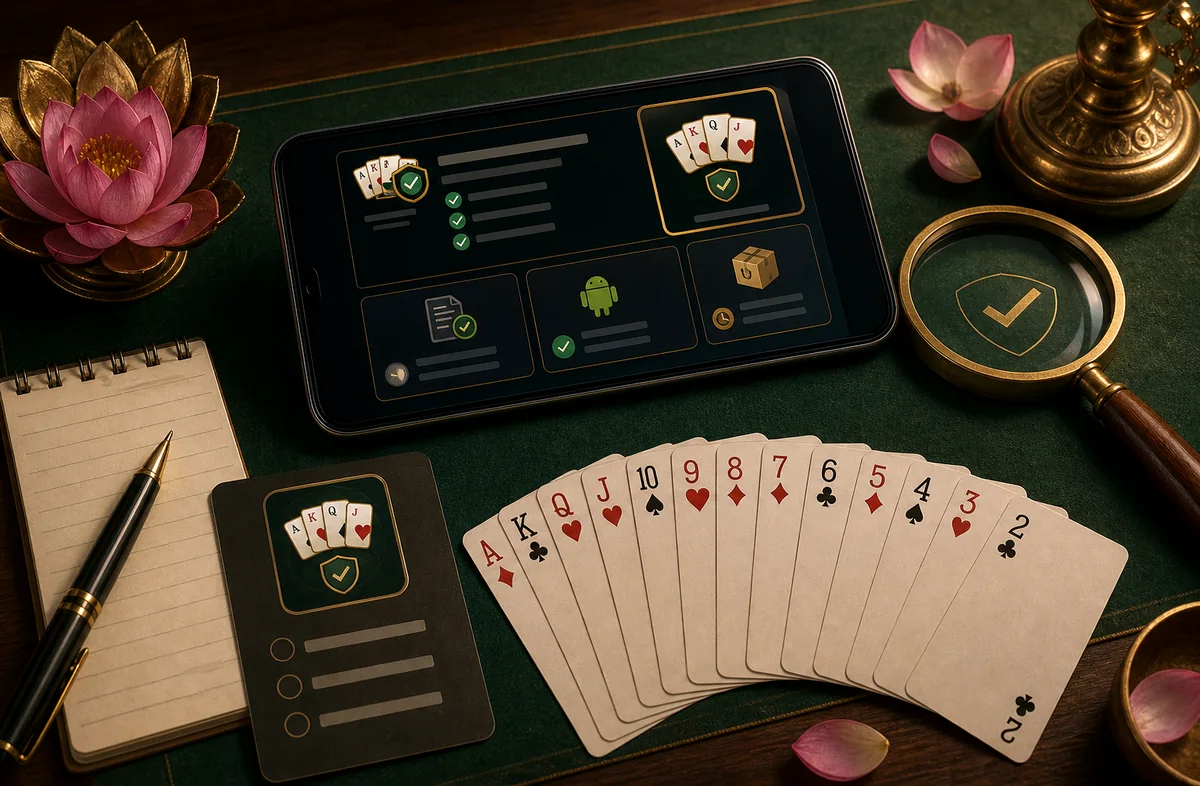 YonoAPKBonus verification hub console with Android source notes and rummy card evidence